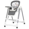 cumpără Scaun de masă Chipolino STHMS02401AS Milk Shake Ash Grey 2in1 în Chișinău 