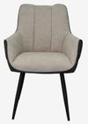 купить Комплект стол и стулья Evelin di Costacurta стол DT-402-3B + 4 стула QT-227B Light grey/Dark grey в Кишинёве 