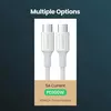 купить Кабель для моб. устройства Ugreen 60552, US300, Type-C 2.0 to Type-C 2.0 5A 100W, 2M, White в Кишинёве 