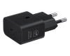 Original Sam. EP-T2510, Fast Travel Charger 25W PD (w/o cable), Black 