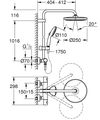 купить Душевая панель Grohe New Tempesta Cosmopolitan 250 Round Black Matt (termostatata) 266702431 в Кишинёве 