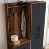cumpără Mobilă pentru antreu Trendy Berlin BA, Nuc, Antracit, 120x200x35cm (GTR001357) în Chișinău 