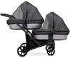 cumpără Сărucior pentru copii Kunert Carucior pentru gemeni Brav Duo Black (BD-01) în Chișinău 
