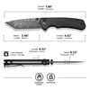 купить Нож походный Civivi C19059C-DS1 Brazen, G10 carbon fiber, Button Lock в Кишинёве 