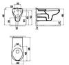 купить Унитаз Creavit Handicap. BD320/KC0403.01 (suspendat) в Кишинёве 