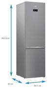 купить Холодильник с нижней морозильной камерой Beko RCNA406E40ZXBN в Кишинёве 