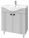 cumpără Dulap pentru lavoar Mashtab 12178 Palma (Basic) cu 2 uși 650x370x850 Gri mat în Chișinău 