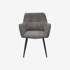 купить Комплект стол и стулья Evelin di Costacurta стол DT-533R B + 4 стула YTC-090B UF885-15 (Dark grey) в Кишинёве 