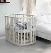 купить Кроватка Kuzya Soare 8in1 pe balansoar (ivory) в Кишинёве 