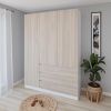 купить Шкаф Smartex (15878) N15 140cm Alb+St.Deschis в Кишинёве 