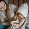 купить Аксессуар для купания BabyOno 1552/04 Prosop cu gluga de baie Terry bej 100x100 в Кишинёве 