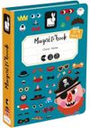 купить Настольная игра Janod J02716 Magnetic book Funny faces of boys 70pcs в Кишинёве 