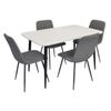 купить Комплект стол и стулья Evelin di Costacurta стол DT-405-3B + 4 стула YTC-078B Bjorn-13 (Grey) в Кишинёве 