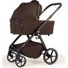 купить Детская коляска DadaPrams Carucior 2in1 Flux Chocolate (Premium) + Adaptoare в Кишинёве 
