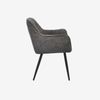 купить Комплект стол и стулья Evelin di Costacurta стол DT-533R B + 4 стула YTC-090B UF885-15 (Dark grey) в Кишинёве 