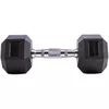 cumpără Ganteră LivePro 49881 Gantera Hex Rubber Dumbbell 2x22.5kg, LP8005/22.5/BK în Chișinău 