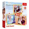 купить Головоломка Trefl 34847 Puzzle 3in1 Anna and Elsa Frozen 2 в Кишинёве 