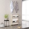 купить Полка для обуви Mobildor-Lux Leo Slim 50x16x86H cm Sonoma/White в Кишинёве 