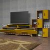 cumpără Comodă TV Trendy Flora S, Nuc, Galben 205x50x36cm în Chișinău 