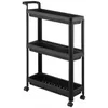 cumpără Etajeră miscellaneous RM44 Raft cu rotile, 3 nivele, plastic, negru în Chișinău 