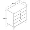 купить Комод Trendy Versa, Stejar, 80x91x45cm (GTR005841) в Кишинёве 
