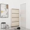 купить Полка для обуви Mobildor-Lux Leo Slim 50x16x164H cm Sonoma в Кишинёве 