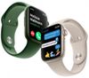 cumpără Ceas inteligent Apple Watch Series 7 GPS 41mm Starlight Aluminium Case with Starlight Sport Band MKMY3 în Chișinău 