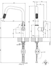 cumpără Bateria bucătărie Gessi 60946-707 Black Metal Br PVD în Chișinău 