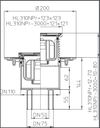 купить Трап внутренний вертикальный ПП D. 50/75/110 (сухой) (123 x 123 мм, нерж. реш.) HL310NPr  HL в Кишинёве 