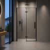 cumpără Paravan de duș Ravak Shower door Cool! 110x195 Black transparent COSD2-110 (X0VVDC300Z1) în Chișinău 