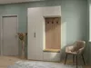 купить Мебель для прихожей Fabrik Home Шкаф для прихожей HARDY 2 двери Светло-серый матовый в Кишинёве 