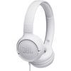 купить JBL TUNE 500 White On-ear Headset with microphone, Dynamic driver 32 mm, Frequency response 20 Hz-20 kHz, 1-button remote with microphone, JBL Pure Bass sound, Tangle-free flat cable, 3.5 mm jack, White JBLT500WHT в Кишинёве 