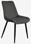 купить Комплект стол и стулья Evelin di Costacurta cтол DT-402-6B + 4 стула YTC-055B Bluvel-14 (Dark grey) в Кишинёве 