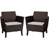 купить Садовая мебель Keter Salemo Duo Set Brown/Oat (258971) в Кишинёве 