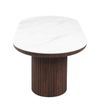 купить Стол Deco Botas 2000x900x760 White sintered stone + Wooden Leg в Кишинёве 