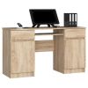 купить Офисный стол Akord A5 2D2SZ Sonoma Oak в Кишинёве 