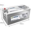 купить Автомобильный аккумулятор Varta 240AH 1200A(EN) клемы 3 (518x276x242) TE 088 EFB (740500120K182) в Кишинёве 