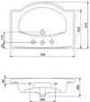 купить Раковина Cersanit Emilia 70 K108-001 в Кишинёве 