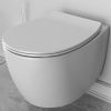 Унитаз подвесной WC WHITE MATT SENTIMENTI CLEAR RIMLESS с крышкой soft close