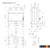 Каминная топка SAVEN Energy 90x50 (19,0 кВт) ECO - с прямым стеклом