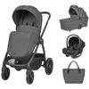 купить Детская коляска Kikka Boo Modena Dark Grey 2027 3in1 (3800171225700) в Кишинёве 