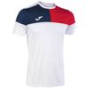 cumpără Îmbrăcăminte sport Joma Crew V Short Sleeve T-Shirt White Red Navy (L) 103084.206 în Chișinău 
