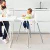 cumpără Scaun de masă Ikea Antilop высокий/с поддоном White/Silver în Chișinău 