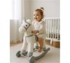 купить Детское кресло-качалка Baby Mix 56427 Unicorn белая в Кишинёве 