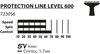 xx Paleta tenis de masa Donic Protection Line S600 / 723056, 1.7 mm (3209) 