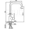 купить Смеситель для раковины с гайкой хромированный R42052-20  FRUD в Кишинёве 