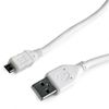 Cable Micro USB2.0,  Micro B - AM, 0.5 m,  Cablexpert, WHITE, CCP-mUSB2-AMBM-W-0.5M 