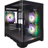 cumpără Carcasă PC 1stplayer UV5 BLACK, mATX w/o PSU (UV5-BK-2FC7R-1FC7) în Chișinău 