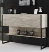 купить Стол Trendy Luxe, TravertinNegru, 120x80x30cm (GTR005833) в Кишинёве 