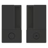 Комплект ручек для раздвижных дверей AGB Wave WC B300020093  черный матовый